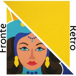 Cuscino decorativo, stile siciliano, regina, 45x45 cm