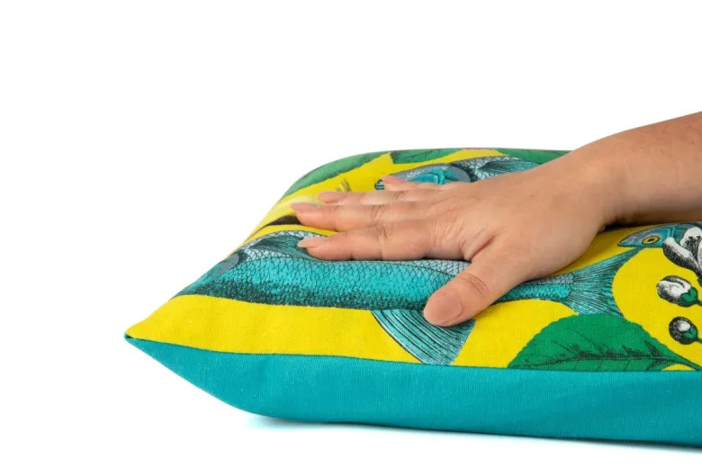 Cuscino decorativo, stile tropicale pesci, 45x30 cm