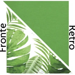 Cuscino decorativo, verde, foglie e felci, 45x45 cm