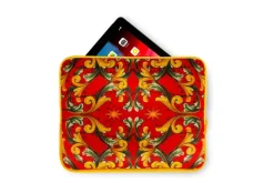 Custodia porta tablet, fantasia siciliana, 26x21 cm