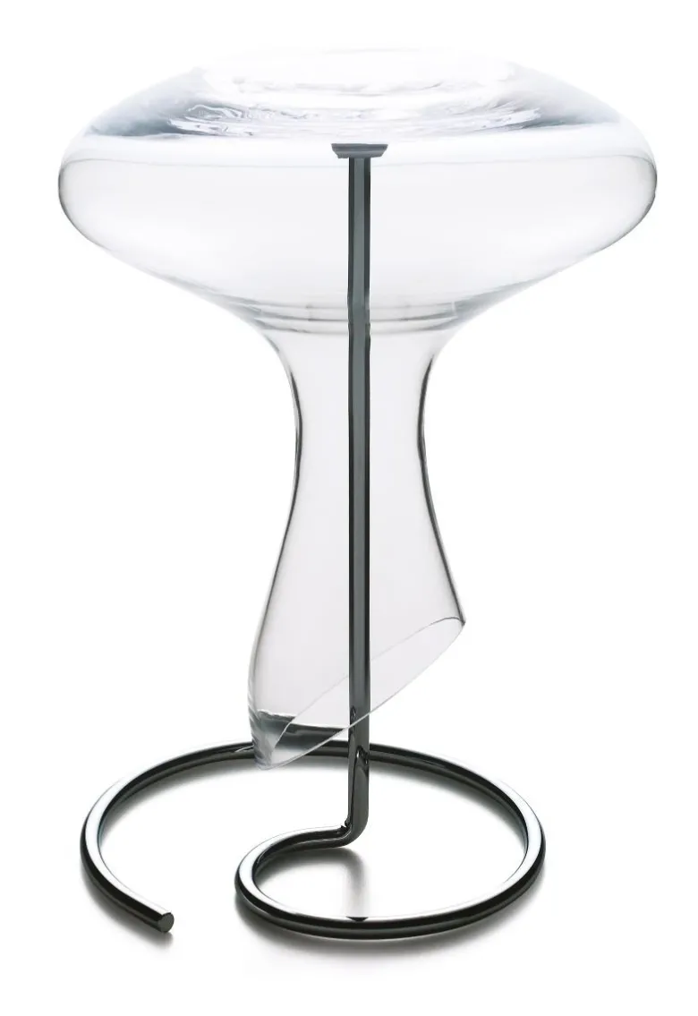 Decanter in vetro con accessorio, 2 litri