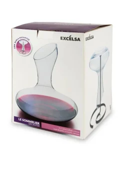 Decanter in vetro con accessorio, 2 litri