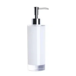 Dosatore per sapone liquido, plastica, bianco, 300 ml