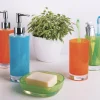 Dosatore per sapone liquido, plastica, rosso, 300 ml