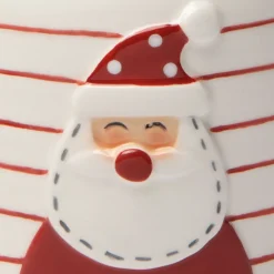 Formaggiera/zuccheriera, babbo natale, ceramica