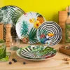 Formaggiera/zuccheriera con cucchiaio e coperchio in bambù