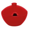 Formaggiera/zuccheriera, rosso, porcellana