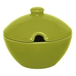 Formaggiera/zuccheriera, verde, porcellana