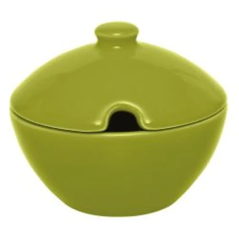 Formaggiera/zuccheriera, verde, porcellana