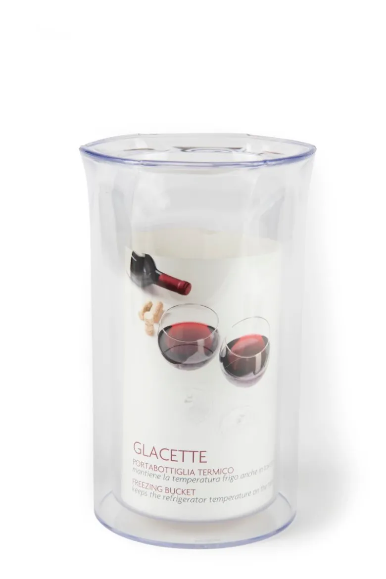 Glacette per bottiglie, plastica trasparente