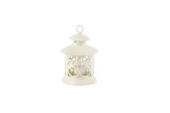 Lanterna, shabby, metallo bianco, media