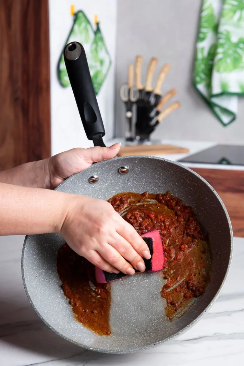 Padella antiaderente, effetto pietra, 24 cm
