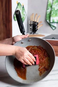 Padella antiaderente, effetto pietra, 18 cm