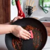 Padella antiaderente, rosso, 28 cm