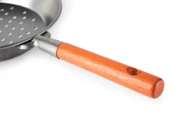 Padella castagne, manico in legno, 27 cm