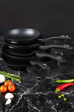 Padella per crêpe e salvapadella, ghiera termocromica, 25 cm