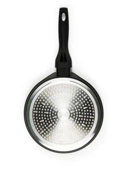 Padella per crêpe e salvapadella, ghiera termocromica, 25 cm