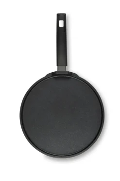 Padella per crêpe e salvapadella, ghiera termocromica, 25 cm