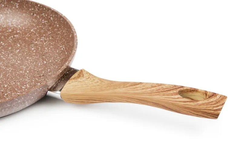 Padella, 1 pezzo, 20 cm, effetto legno e pietra