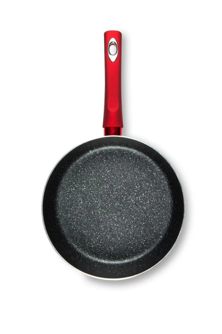 Padella saltapasta con salvapadella, rosso, 26 cm