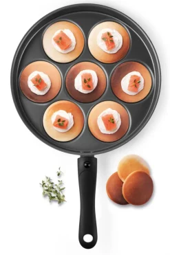 Padella 7 scomparti, antiaderente, 28 cm