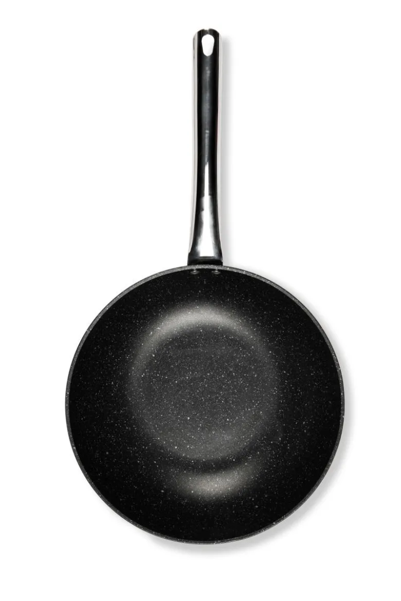 Padella wok antiaderente, alluminio forgiato, 28 cm