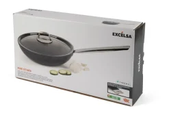 Padella wok antiaderente, alluminio forgiato, 28 cm