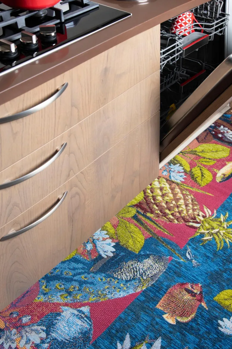 Passatoia da cucina, animali e fauna, 55x180 cm