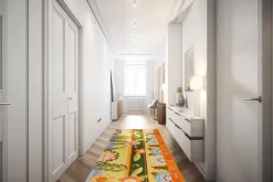 Passatoia da cucina, fiori, 55x180 cm
