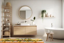 Passatoia da cucina, fiori, 55x180 cm