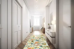 Passatoia da cucina, floreale, 55x180 cm