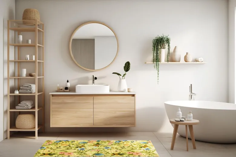 Passatoia da cucina, floreale, 55x110 cm