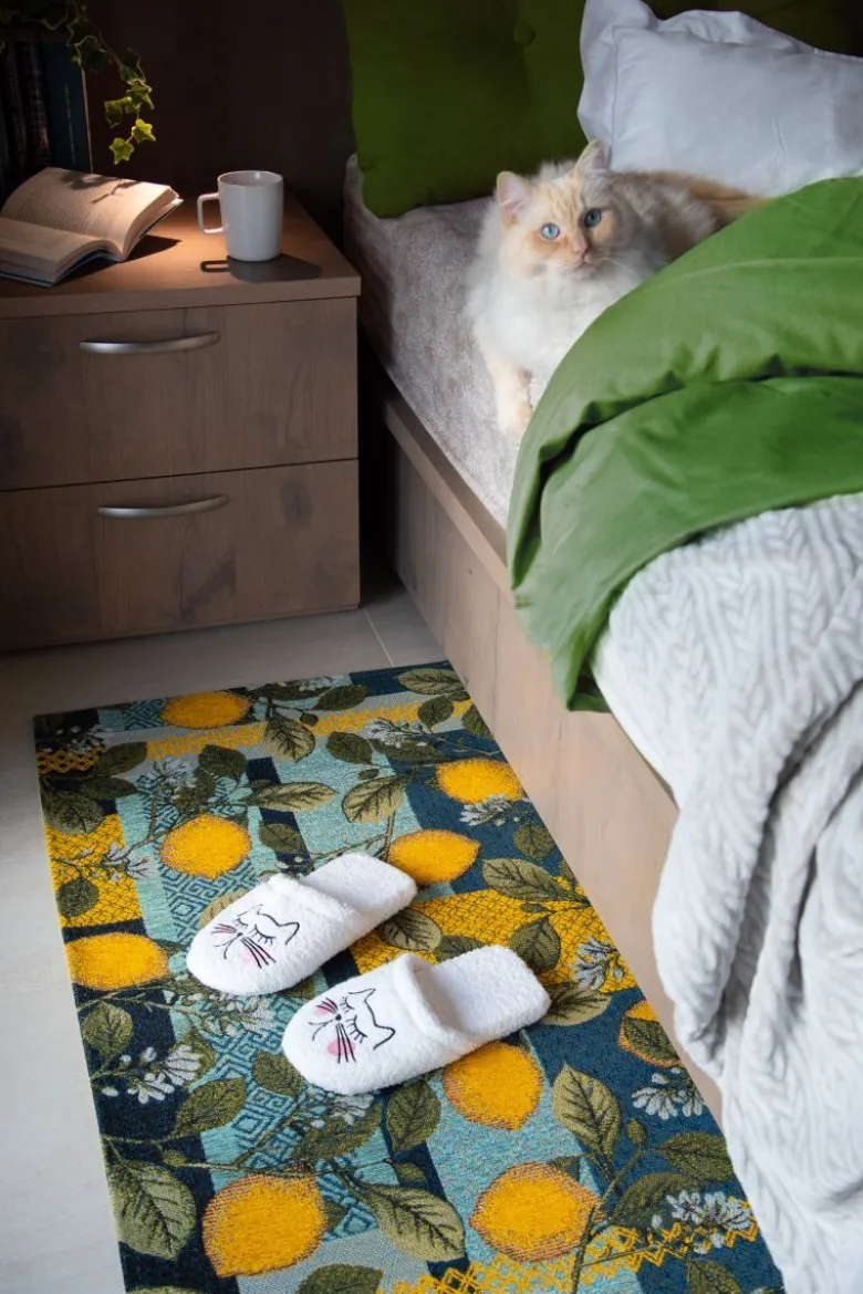 Passatoia da cucina, limoni, 55x110 cm