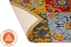 Passatoia da cucina, stile siciliano, multicolore, 55x110 cm