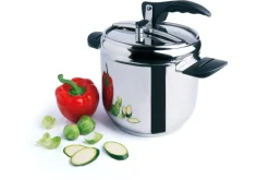 Pentola a pressione, acciaio inox 18/10, 7 litri