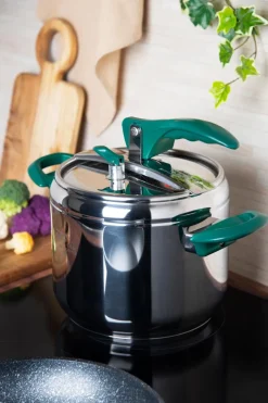 Pentola a pressione, acciaio inox 18/0, 5 litri