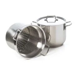 Pentola con cestello e coperchio, acciaio inox 18/10, 20 cm