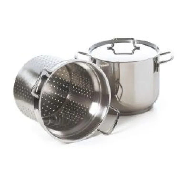 Pentola con cestello e coperchio, acciaio inox 18/10, 20 cm