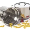 Pentola con cestello e coperchio, acciaio inox, 22 cm