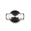 Pentola con coperchio, acciaio inox, 14 cm