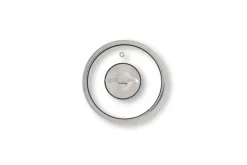 Pentola con coperchio, acciaio inox, 14 cm
