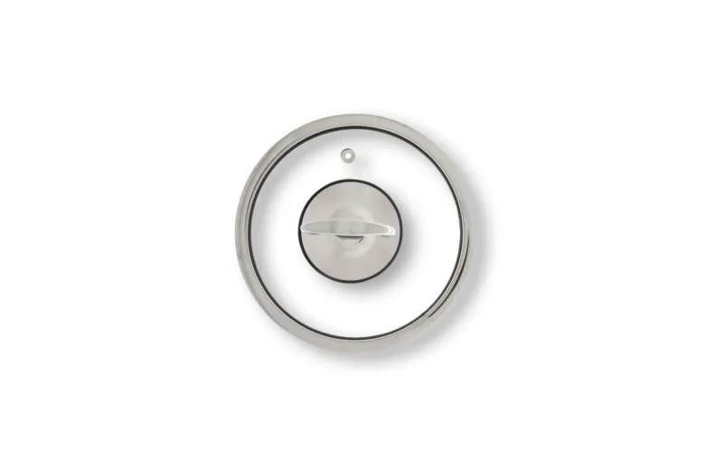 Pentola con coperchio, acciaio inox, 14 cm