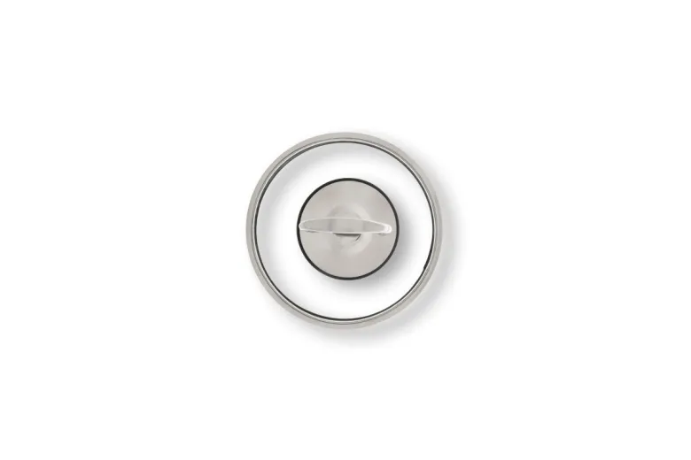 Pentola con coperchio, acciaio inox, 12 cm