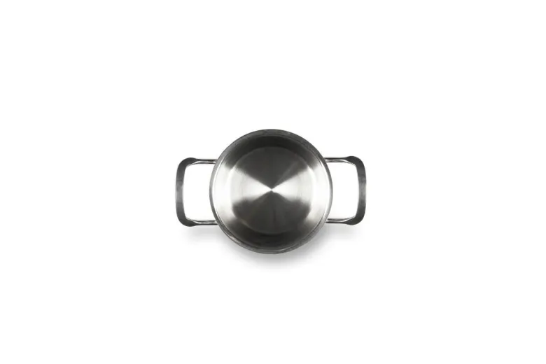 Pentola con coperchio, acciaio inox, 12 cm