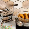 Pentola friggitrice, acciaio inox, 24 cm