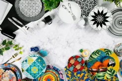 Piattini aperitivo, 6 pezzi, multicolori
