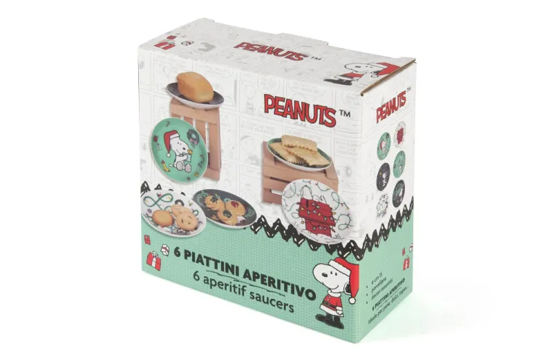 Piattini aperitivo, 6 pezzi, peanuts shiny & bright
