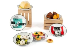Piattini aperitivo, 6 pezzi, porcellana, peanuts