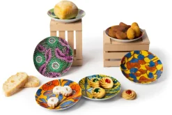 Piattini aperitivo, 6 pezzi, stile africano