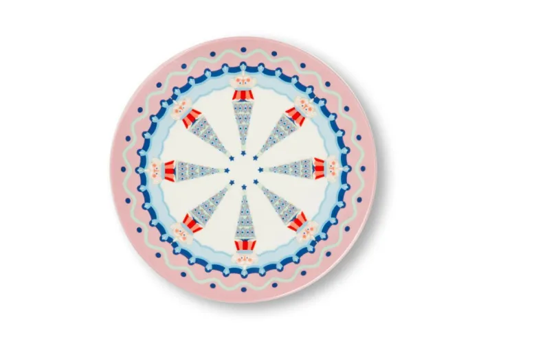 Piattini dessert, 6 pezzi, stile natalizio